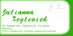 julianna keglevich business card